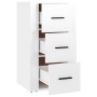 Aparador de madera contrachapada blanco brillante 40x33x70 cm de , Aparadores - Ref: Foro24-819422, Precio: 62,29 €, Descuent...