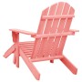 Silla jardín Adirondack con otomana madera maciza de abeto rosa de , Sillas de jardín - Ref: Foro24-315867, Precio: 110,75 €,...