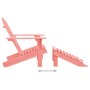 Silla jardín Adirondack con otomana madera maciza de abeto rosa de , Sillas de jardín - Ref: Foro24-315867, Precio: 110,75 €,...