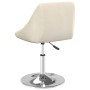 Silla de comedor giratoria 6 uds terciopelo crema de , Sillas de comedor - Ref: Foro24-3088768, Precio: 347,27 €, Descuento: %