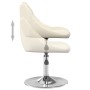 Silla de comedor giratoria 6 uds terciopelo crema de , Sillas de comedor - Ref: Foro24-3088768, Precio: 347,27 €, Descuento: %