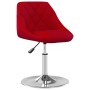 Sillas de comedor giratorias 6 unidades terciopelo rojo tinto de , Sillas de comedor - Ref: Foro24-3088775, Precio: 328,25 €,...