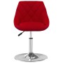 Sillas de comedor giratorias 6 unidades terciopelo rojo tinto de , Sillas de comedor - Ref: Foro24-3088775, Precio: 328,25 €,...