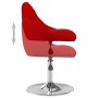 Sillas de comedor giratorias 6 unidades terciopelo rojo tinto de , Sillas de comedor - Ref: Foro24-3088775, Precio: 328,25 €,...