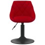 Silla de comedor terciopelo rojo tinto de , Sillas de comedor - Ref: Foro24-3088819, Precio: 76,90 €, Descuento: %