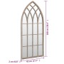 Espejo de interior hierro color arena 100x45 cm de , Espejos - Ref: Foro24-3093511, Precio: 127,05 €, Descuento: %