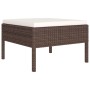 Set muebles de jardín 11 pzas y cojines ratán sintético marrón de , Conjuntos de jardín - Ref: Foro24-3094515, Precio: 905,93...