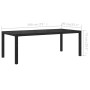 Set comedor de jardín 9 piezas y cojines ratán sintético negro de , Conjuntos de jardín - Ref: Foro24-3094846, Precio: 642,43...