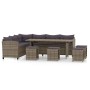 Set de sofás de jardín 6 piezas y cojines ratán sintético gris de , Conjuntos de jardín - Ref: Foro24-3098169, Precio: 890,50...