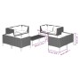 Set muebles jardín 9 pzas y cojines ratán sintético gris oscuro de , Conjuntos de jardín - Ref: Foro24-3099809, Precio: 707,9...