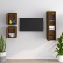 Muebles para TV 3 piezas madera maciza de pino marrón miel de , Muebles TV - Ref: Foro24-3100167, Precio: 109,42 €, Descuento: %