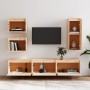 Muebles para TV 6 piezas madera maciza de pino de , Muebles TV - Ref: Foro24-3100184, Precio: 243,40 €, Descuento: %