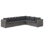 Set de muebles de jardín 6 pzas y cojines ratán sintético gris de , Conjuntos de jardín - Ref: Foro24-3101717, Precio: 716,24...