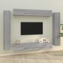 Set de muebles para TV 8 pzas madera contrachapada gris Sonoma de , Muebles TV - Ref: Foro24-3114300, Precio: 376,26 €, Descu...