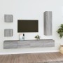 Set de muebles para TV 5 pzas madera contrachapada gris Sonoma de , Muebles TV - Ref: Foro24-3114452, Precio: 173,11 €, Descu...