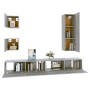 Set de muebles para TV 5 pzas madera contrachapada gris Sonoma de , Muebles TV - Ref: Foro24-3114452, Precio: 173,11 €, Descu...