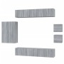 Set de muebles para TV 8 pzas madera contrachapada gris Sonoma de , Muebles TV - Ref: Foro24-3114492, Precio: 254,87 €, Descu...