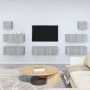 Set de muebles para TV 7 pzas madera contrachapada gris Sonoma de , Muebles TV - Ref: Foro24-3114548, Precio: 213,36 €, Descu...