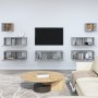 Set de muebles para TV 7 pzas madera contrachapada gris Sonoma de , Muebles TV - Ref: Foro24-3114548, Precio: 213,36 €, Descu...