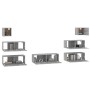 Set de muebles para TV 7 pzas madera contrachapada gris Sonoma de , Muebles TV - Ref: Foro24-3114548, Precio: 213,36 €, Descu...