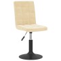 Sillas de comedor giratorias 4 unidades terciopelo crema de , Sillas de comedor - Ref: Foro24-3089288, Precio: 218,91 €, Desc...