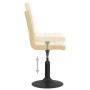 Sillas de comedor giratorias 4 unidades terciopelo crema de , Sillas de comedor - Ref: Foro24-3089288, Precio: 218,91 €, Desc...