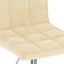 Sillas de comedor giratorias 4 unidades terciopelo crema de , Sillas de comedor - Ref: Foro24-3089288, Precio: 218,91 €, Desc...