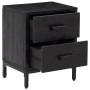 Mesitas de noche 2 uds madera maciza de pino negro 36x30x45 cm de , Mesitas de noche - Ref: Foro24-3120339, Precio: 166,21 €,...