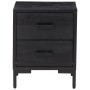 Mesitas de noche 2 uds madera maciza de pino negro 36x30x45 cm de , Mesitas de noche - Ref: Foro24-3120339, Precio: 166,21 €,...