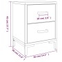 Mesitas de noche 2 uds madera maciza de pino negro 36x30x45 cm de , Mesitas de noche - Ref: Foro24-3120339, Precio: 166,21 €,...