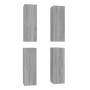 Muebles TV 4 uds madera contrachapada gris Sonoma 30,5x30x90 cm de , Muebles TV - Ref: Foro24-3120330, Precio: 163,11 €, Desc...