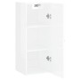 Armario de pared madera ingeniería blanco brillo 34,5x34x90 cm de , Aparadores - Ref: Foro24-834996, Precio: 57,52 €, Descuen...