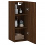 Armario de pared madera ingeniería marrón roble 34,5x34x90 cm de , Aparadores - Ref: Foro24-835001, Precio: 48,35 €, Descuent...