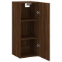 Armario de pared madera ingeniería marrón roble 34,5x34x90 cm de , Aparadores - Ref: Foro24-835001, Precio: 48,35 €, Descuent...
