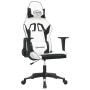 Silla gaming cuero sintético blanco y negro de , Sillones para videojuegos - Ref: Foro24-3143697, Precio: 116,37 €, Descuento: %
