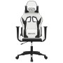 Silla gaming cuero sintético blanco y negro de , Sillones para videojuegos - Ref: Foro24-3143697, Precio: 116,37 €, Descuento: %