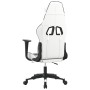Silla gaming cuero sintético blanco y negro de , Sillones para videojuegos - Ref: Foro24-3143697, Precio: 116,37 €, Descuento: %