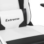 Silla gaming cuero sintético blanco y negro de , Sillones para videojuegos - Ref: Foro24-3143697, Precio: 116,37 €, Descuento: %