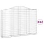 Cestas gaviones 12 uds forma de arco hierro 200x30x140/160 cm de , Maceteros y jardineras - Ref: Foro24-3145482, Precio: 1,00...
