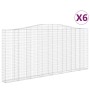Cestas de gaviones 6 uds forma de arco hierro 400x30x180/200 cm de , Maceteros y jardineras - Ref: Foro24-3145882, Precio: 1,...