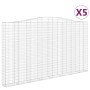 Cestas de gaviones 5 uds forma de arco hierro 400x30x220/240 cm de , Maceteros y jardineras - Ref: Foro24-3145907, Precio: 1,...