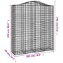 Cestas de gaviones 14 uds forma de arco hierro 200x50x220/240cm de , Maceteros y jardineras - Ref: Foro24-3145778, Precio: 2,...