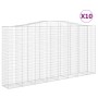 Cestas de gaviones 10 uds forma de arco hierro 400x50x200/220cm de , Maceteros y jardineras - Ref: Foro24-3146029, Precio: 2,...