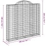 Cestas de gaviones 8 uds forma de arco hierro 200x30x180/200 cm de , Maceteros y jardineras - Ref: Foro24-3146200, Precio: 92...