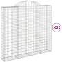 Cestas gaviones 25 uds forma de arco hierro 200x50x180/200 cm de , Maceteros y jardineras - Ref: Foro24-3146420, Precio: 3,00...