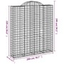 Cestas de gaviones 25 uds forma de arco hierro 200x50x220/240cm de , Maceteros y jardineras - Ref: Foro24-3146462, Precio: 3,...