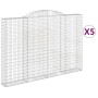 Cestas de gaviones 5 uds forma de arco hierro 300x30x200/220 cm de , Maceteros y jardineras - Ref: Foro24-3146614, Precio: 1,...