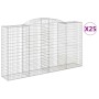 Cestas gaviones 25 uds forma de arco hierro 300x50x160/180 cm de , Maceteros y jardineras - Ref: Foro24-3146770, Precio: 3,00...