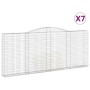 Cestas gaviones 7 uds forma de arco hierro 400x30x160/180 cm de , Maceteros y jardineras - Ref: Foro24-3146910, Precio: 1,00 ...