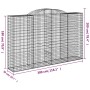 Cestas de gaviones 15 uds forma de arco hierro 300x50x180/200cm de , Maceteros y jardineras - Ref: Foro24-3146785, Precio: 2,...